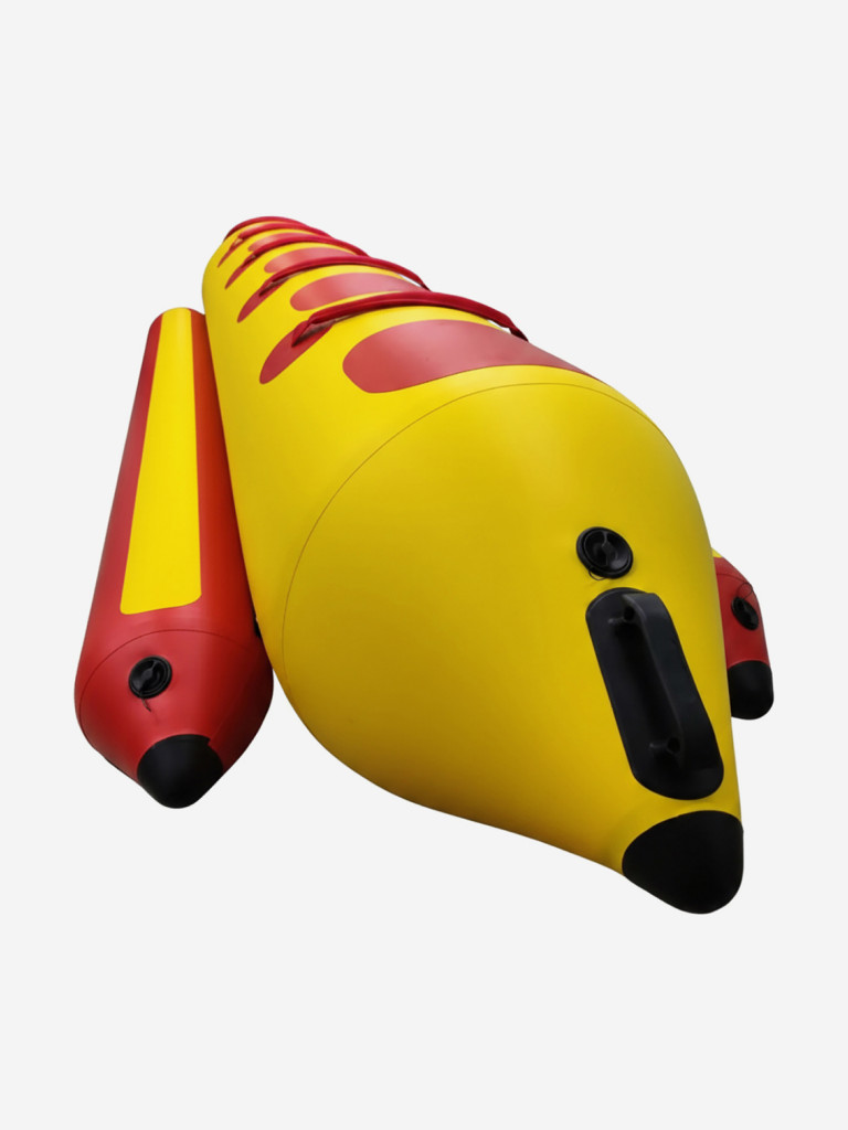 Банан для катания на воде для гидроцикла и снегохода по снегу надувной 5 мест желтый