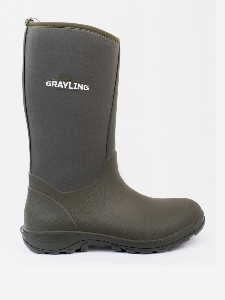 Сапоги Рыбацкие неопреновые мужские GRAYLING Poseidon(Посейдон), хаки