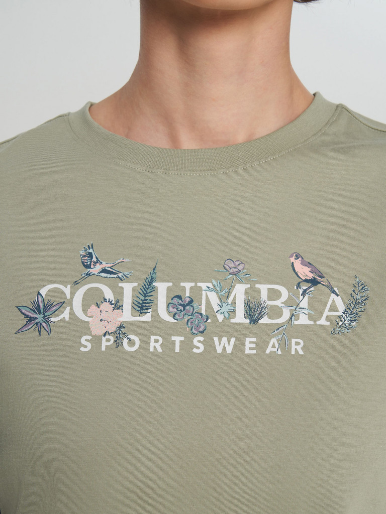 Футболка женская Columbia Rolling Bend Graphic Relaxed Crop SS