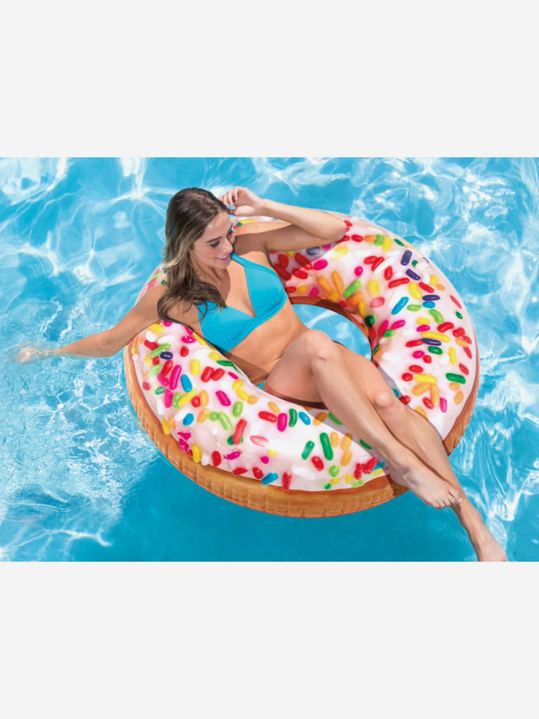 Надувной круг пончик Intex 56263NP Sprinkle Donut Tube 99см 9+