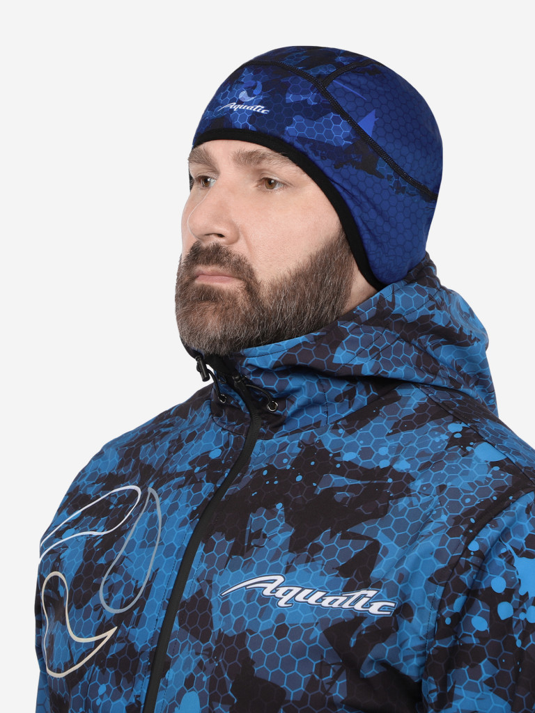 Шапка теплая softshell с флисом Aquatic Шф-09