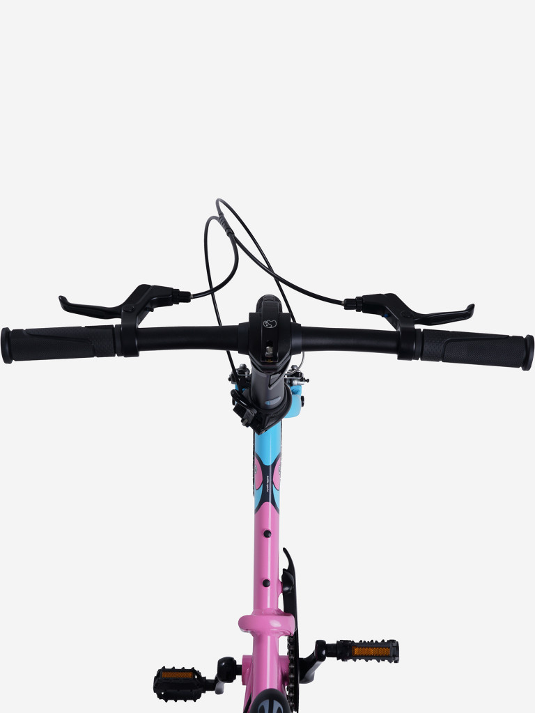 Велосипед Детский Складной Maxiscoo S007 PRO 14'' Розовый с Синим (2024)