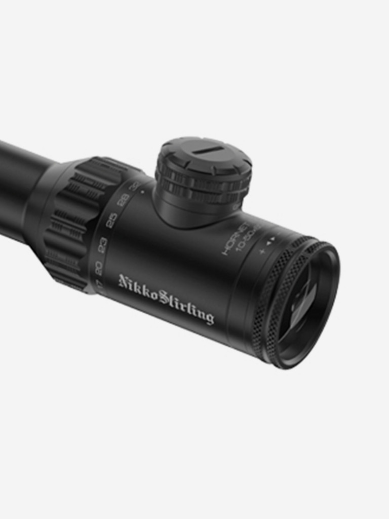 Прицел Nikko Stirling серии HORNET ED 10-50X60, сетка HMD-T, подсветка, SF-параллакс, метал.крышки, 30 мм