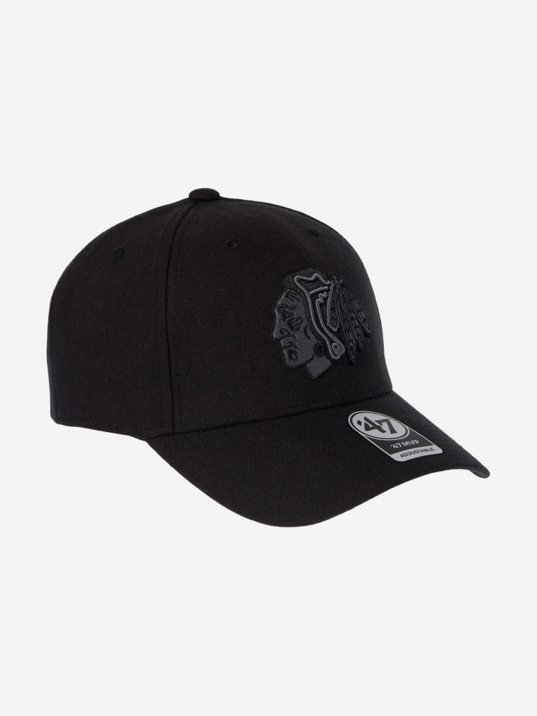 Бейсболка 47 BRAND H-MVPSP04WBP-BKC Chicago Blackhawks NHL (черный)