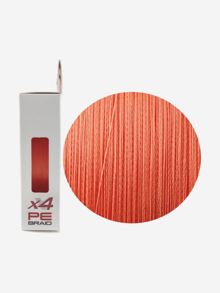 Шнур X4 150м Fluo Orange 0,06мм 2,7кг/6lb