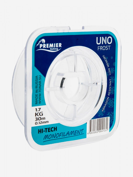 Леска для рыбалки Premier Fishing UNO FROST Nylon 0,12мм, 30м, 1,7кг, прозрачный