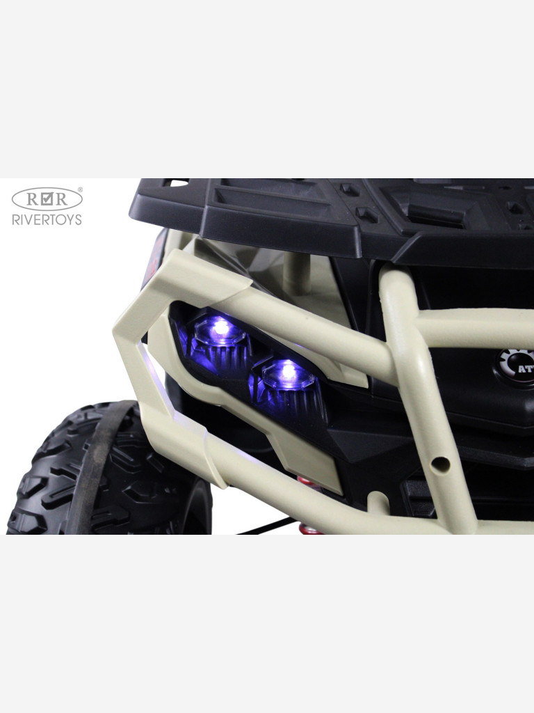 Детский электроквадроцикл RIVERTOYS Z111ZZ бежевый