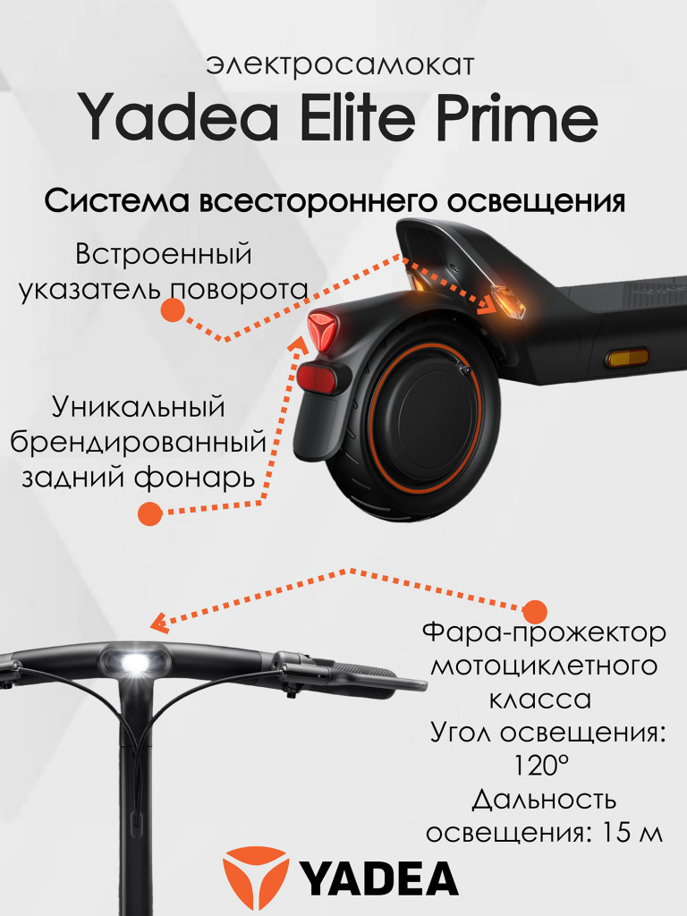 Электросамокат YADEA Elite Prime