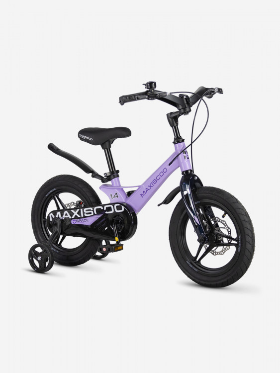 Велосипед детский Maxiscoo SPACE Deluxe Plus 14'' лавандовый матовый, 2026