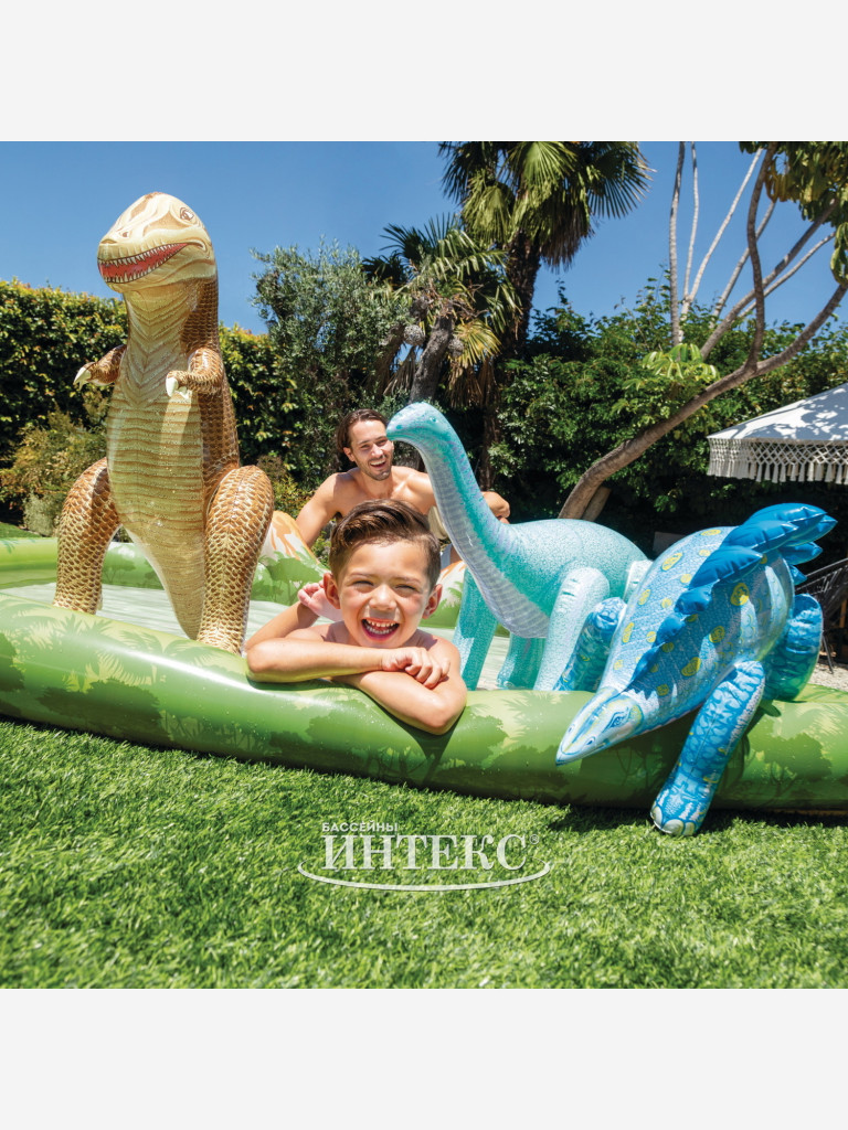 Игровой центр Intex 56132 Jurassic Adventure, 2+ (201х201х36см)