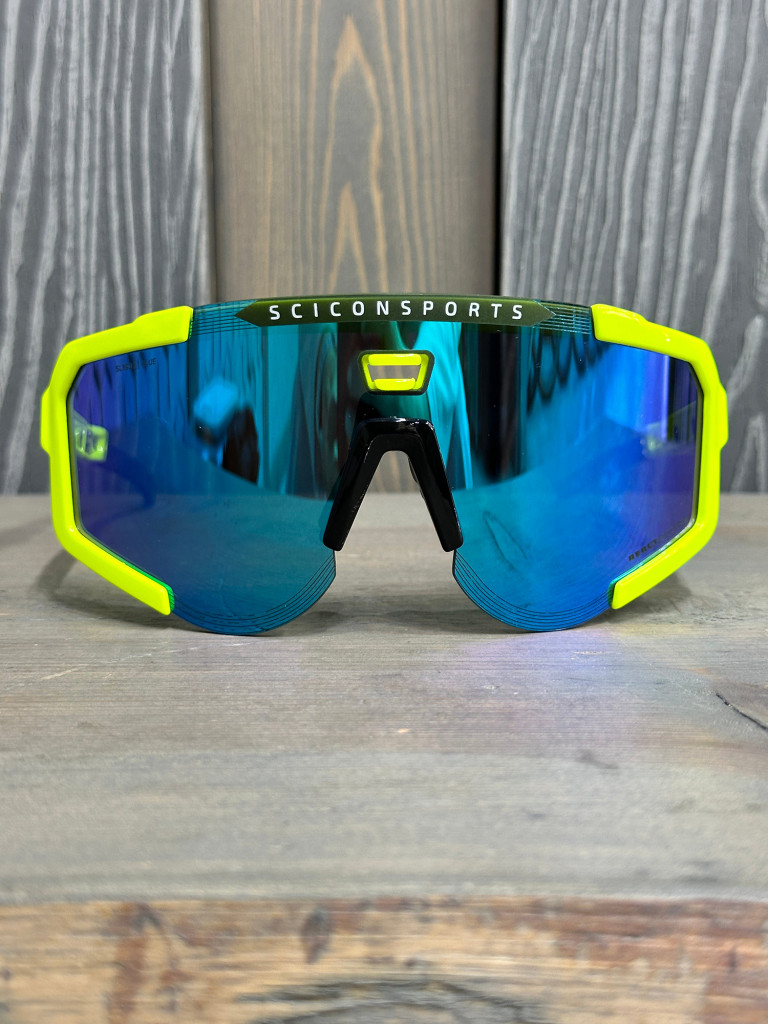 Очки спортивные Scicon AeroScope оправа Yellow Fluo линза SCNPP Multimirror Blue + Clear