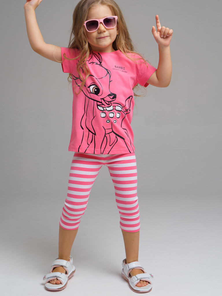 Комплект Playtoday для девочки: футболка, легинсы