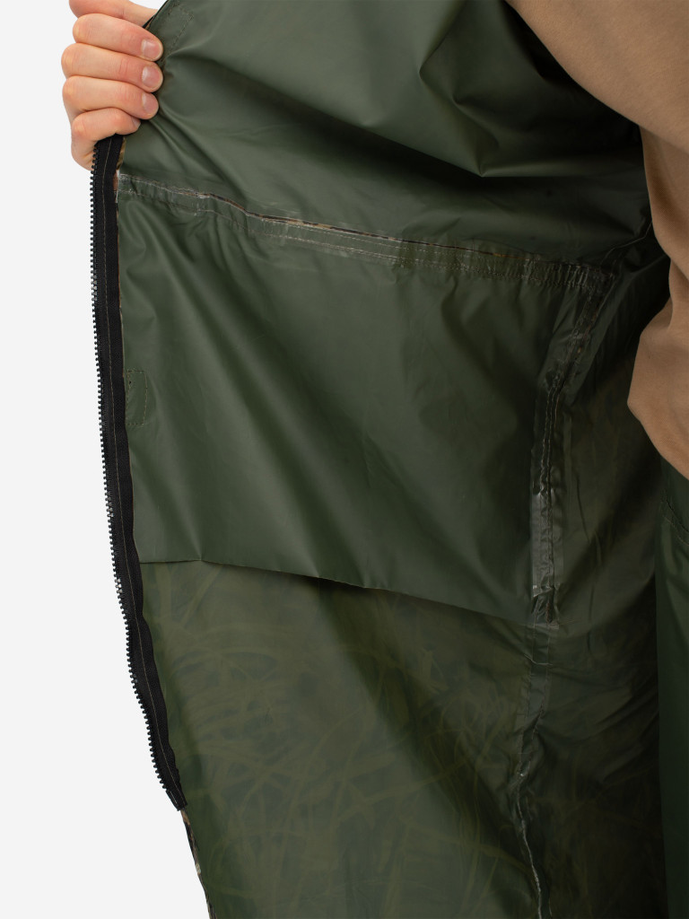 Плащ мужской Huntsman ВВЗ для рыбалки и охоты, ткань таффета PVC 20000 мм вод.ст.