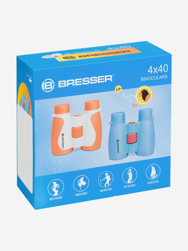 Бинокль детский Bresser Junior 4x40, оранжевый