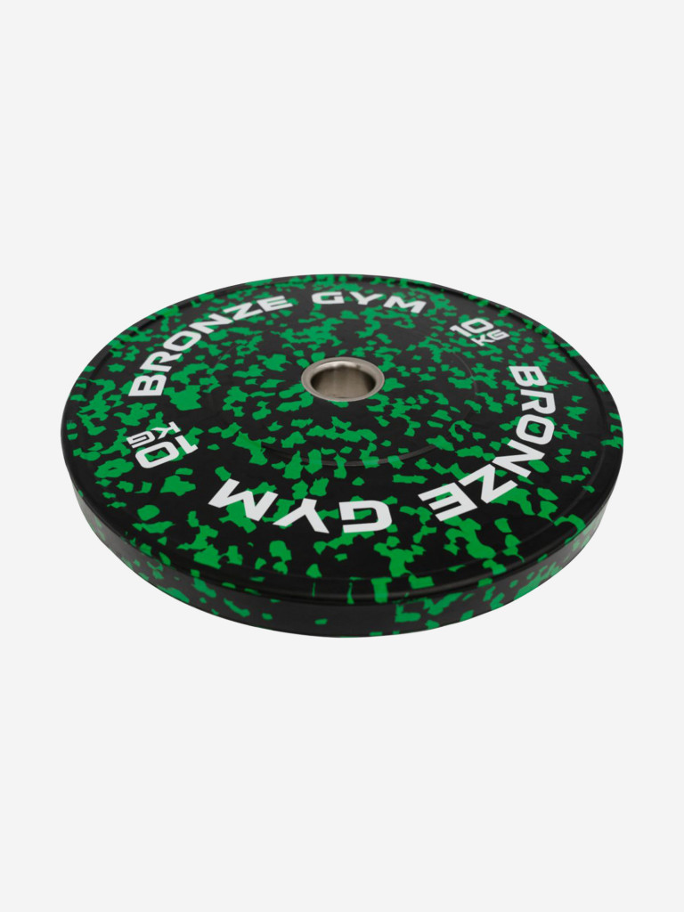 Диск для штанги бамперный BRONZE GYM камуфляж 10 кг