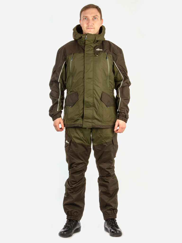 Костюм для рыбалки мужской GRAYLING, Скат, демисезонный, т.хаки