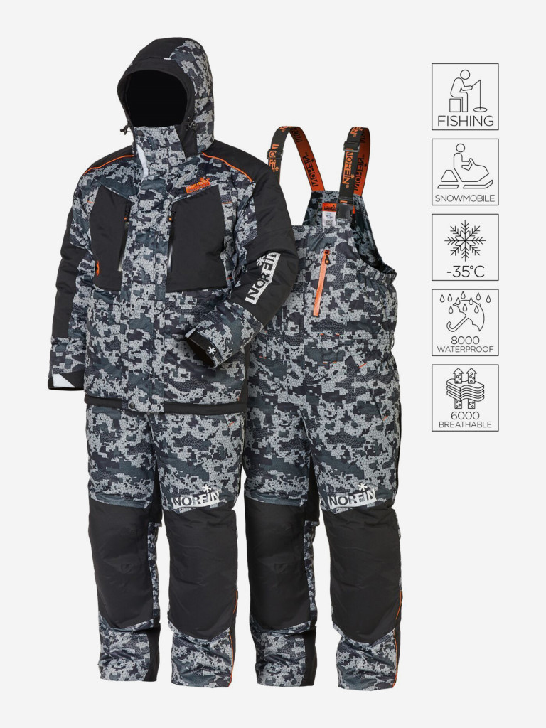 Костюм мужской Norfin DISCOVERY 2 LE CAMO 45230 зимний для рыбалки и охоты