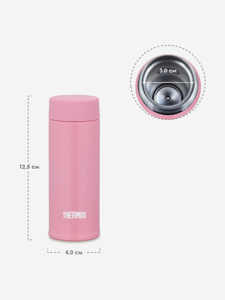 Мини термос для кофе 120 мл THERMOS JOJ-120 розовоый