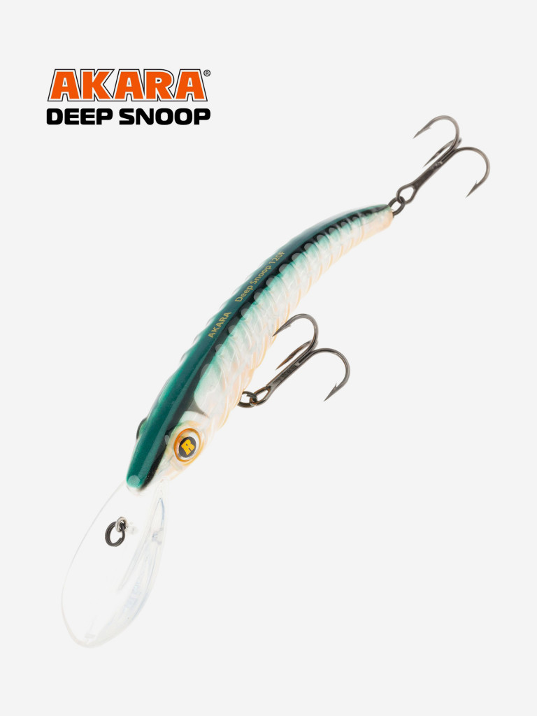 Воблер Akara Deep Snoop 120F минноу плавающий для троллинга на щуку, судака, сома 20гр A23