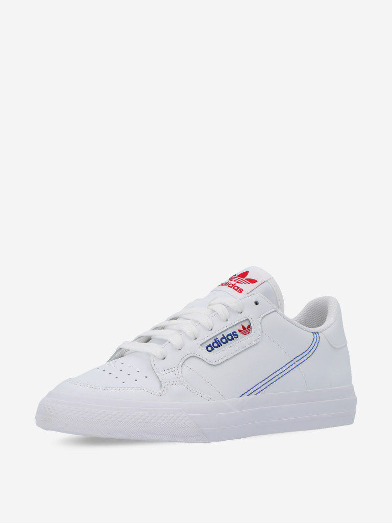 Adidas white & black best sale continental 80 vulc trainers