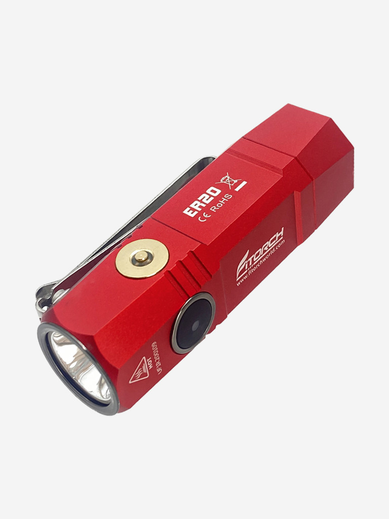 Фонарь FiTorch ER20 универсальный компактный (магнитная USB зарядка, магнит) красный