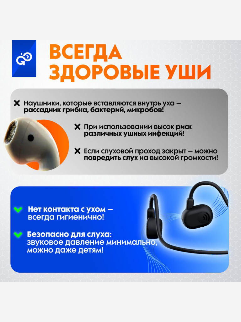 Беспроводные наушники GoGadget OpenAir Arc