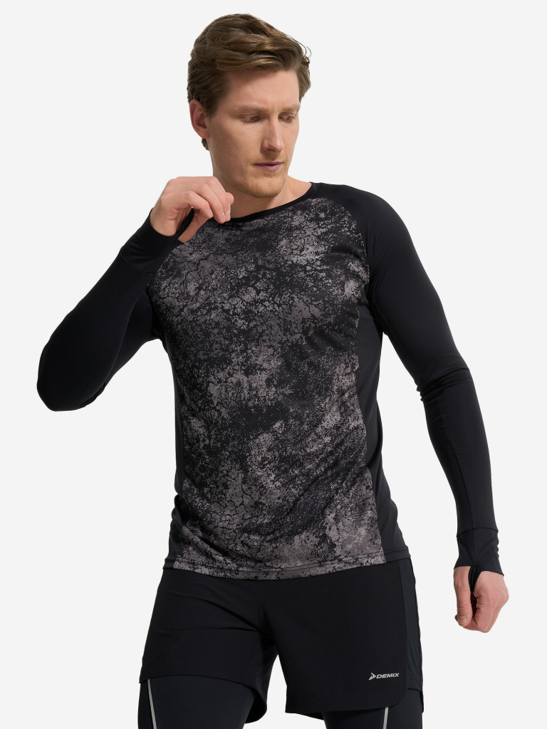 Лонгслив мужской Demix AeroMove Running GFX Mesh