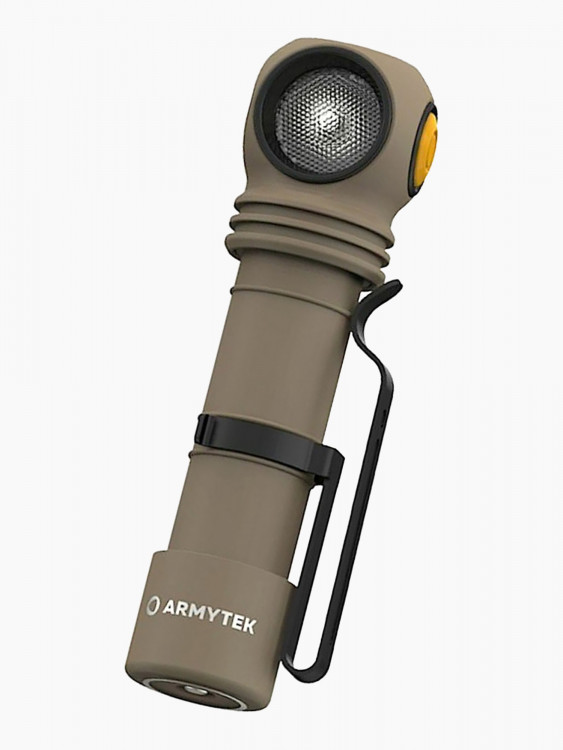 Фонарь налобный Armytek Wizard C2 Pro Max Magnet Sand USB, холодный свет