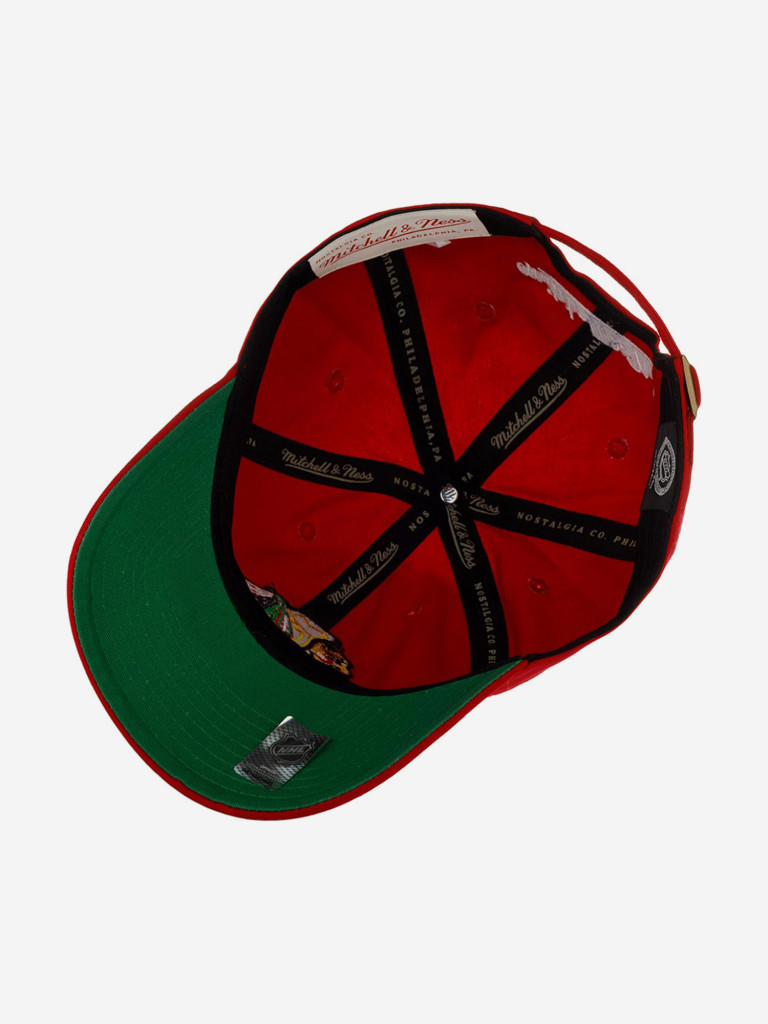 Бейсболка MITCHELL NESS HLUX5369-CBHYYPPPRED1 Chicago Blackhawks NHL (красный)