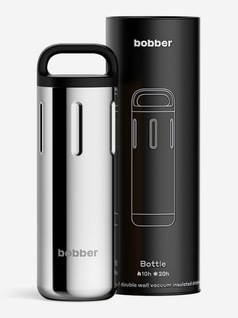 Термокружка BOBBER Bottle с ручкой 770 мл, тепло до 10 часов, зеркальный