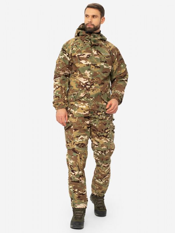 Костюм мужской Huntsman Горка-3 демисезонный ветровлагозащитный из смесовой ткани рипстоп для охоты и рыбалки