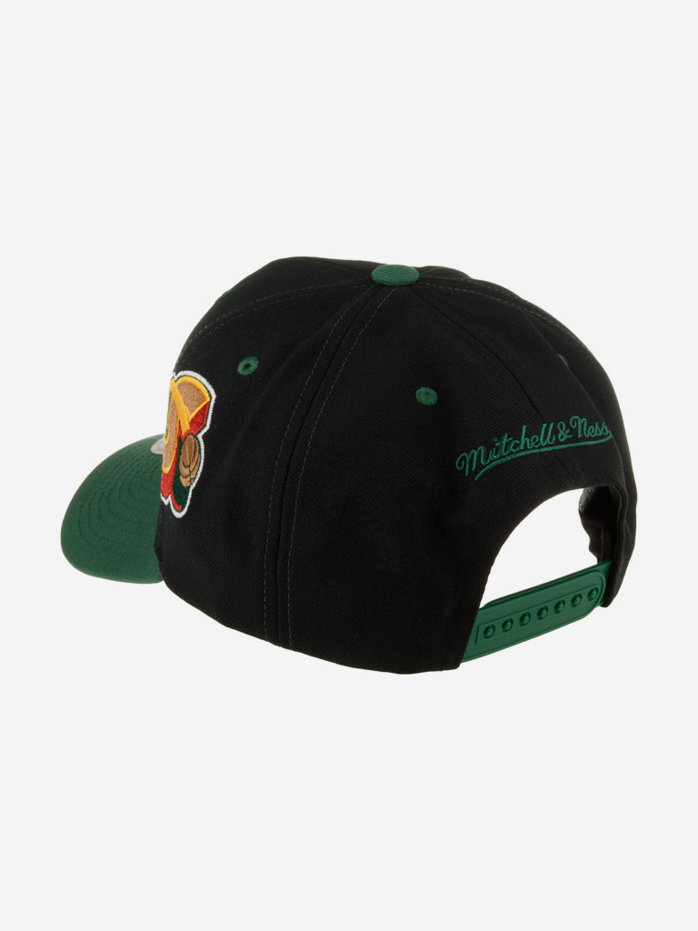 Бейсболка MITCHELL NESS HHSS6729-SSUYYPPPBLCK Seattle Supersonics NBA (черный)
