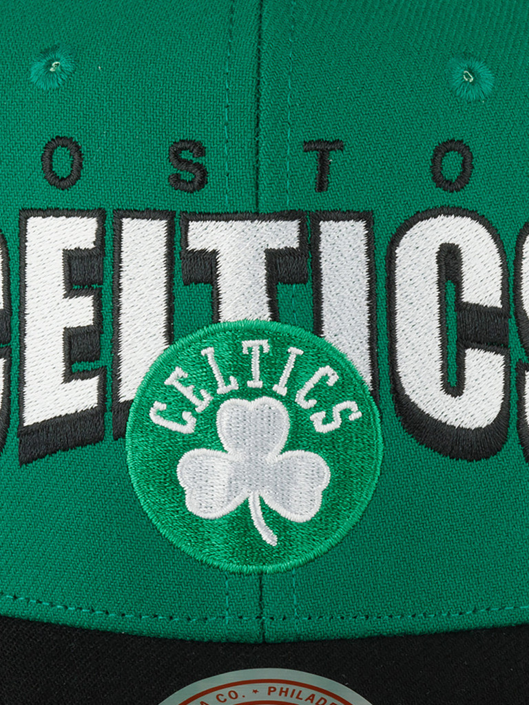Бейсболка MITCHELL NESS HHSS6638-BCEYYPPPGREN Boston Celtics NBA (зеленый)