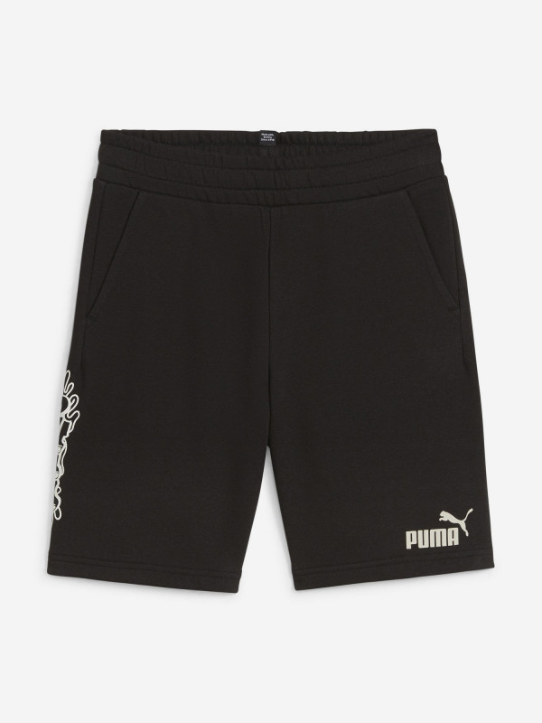 Шорты для мальчиков PUMA Ess+ Mid 90S черный цвет — купить за 2239 руб. со скидкой 20 %, отзывы в интернет-магазине Спортмастер