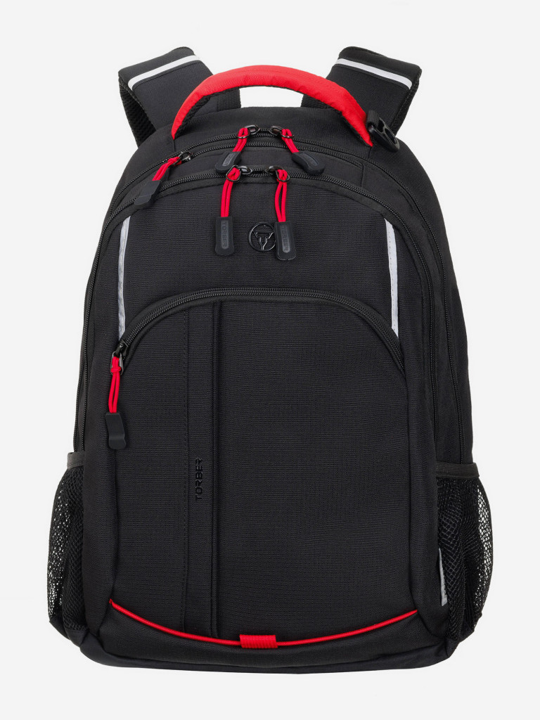 Рюкзак TORBER ROCKIT с отделением для ноутбука 15.6" чёрный/красный 22л