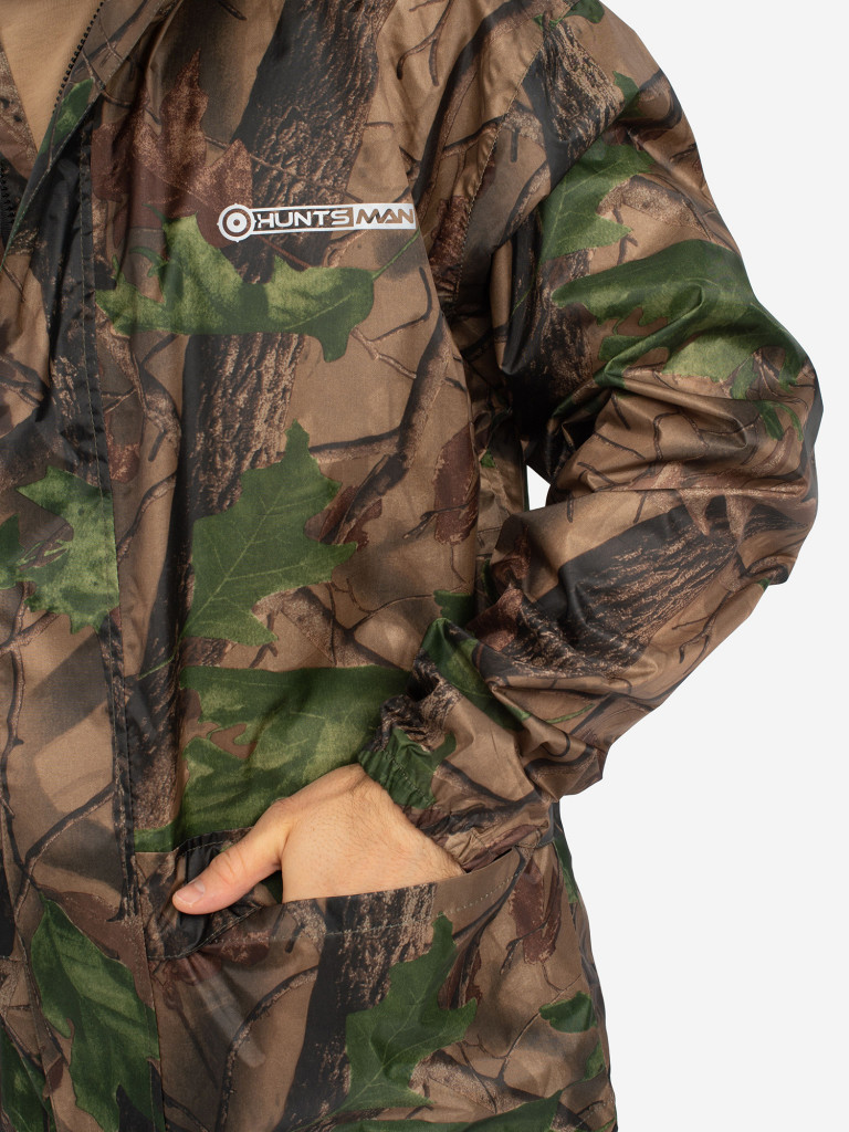 Костюм-дождевик мужской Huntsman ВВЗ Шторм для рыбалки и охоты, ткань таффета PVC 20000 мм вод.ст.
