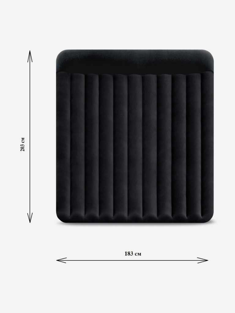 Кровать надувная Intex 64144 DURA-BEAM PILLOW REST CLASSIC, King, 183x203x25 см