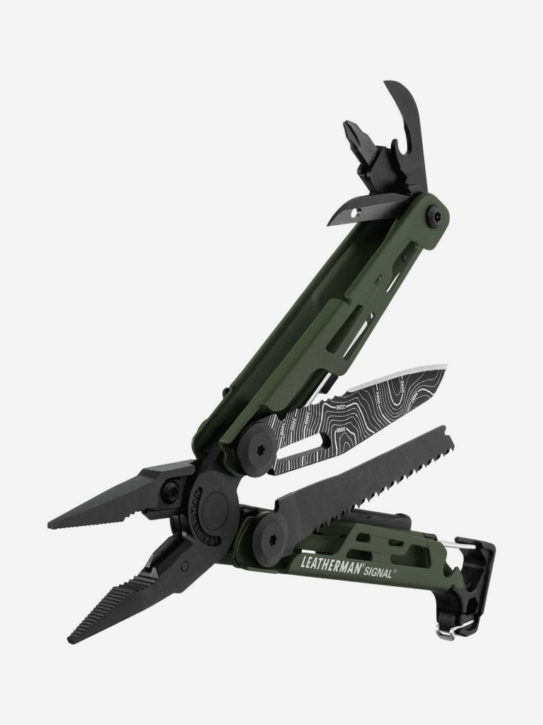 Мультиинструмент складной Leatherman Signal, 19 функций, чехол