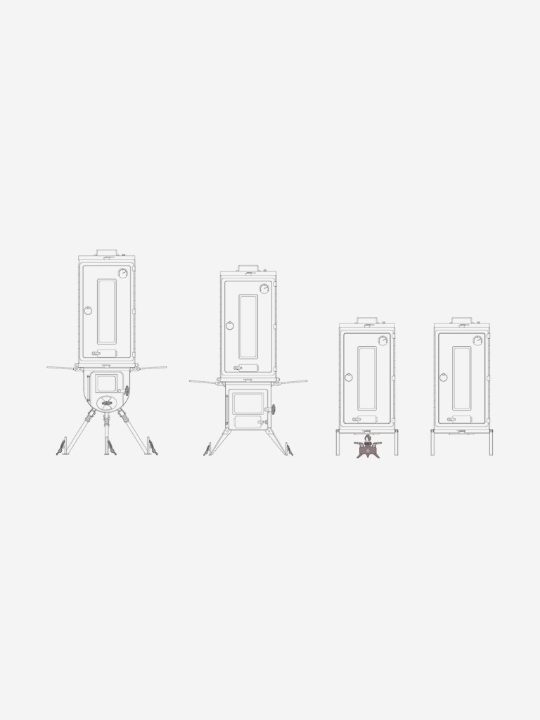 Походная коптильня складная Winnerwell Fastfold Smoker Large, нерж. ст. AISI 304