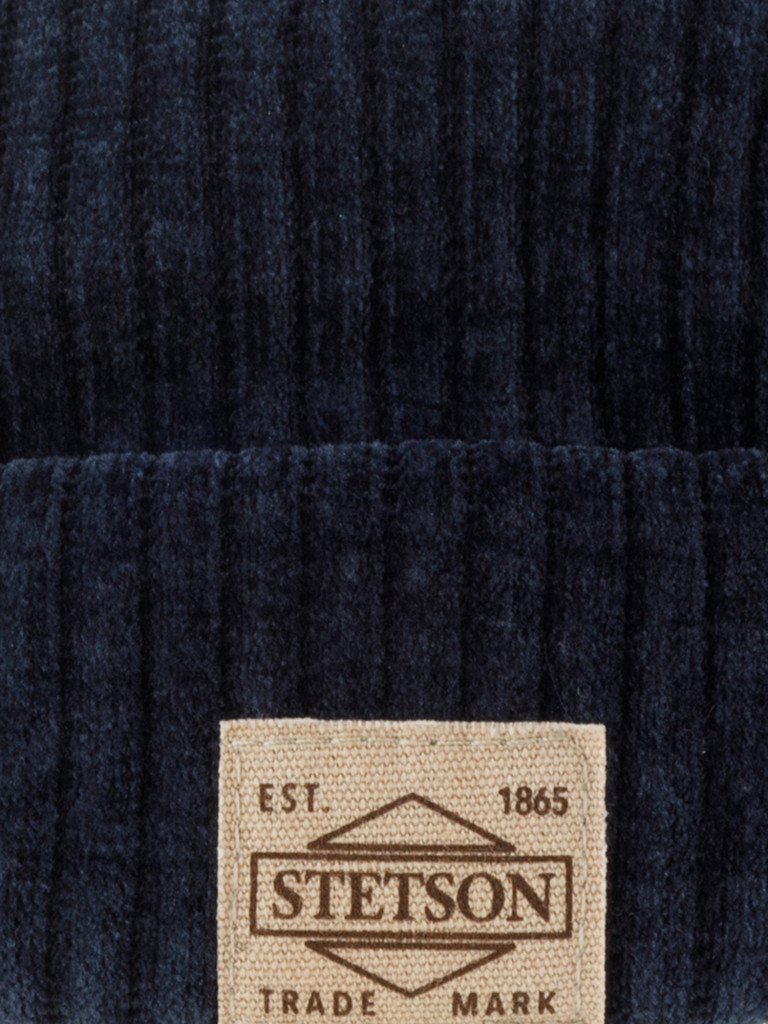 Шапка докер STETSON 8815101 DOCKER CORDUROY JERSEY (синий)