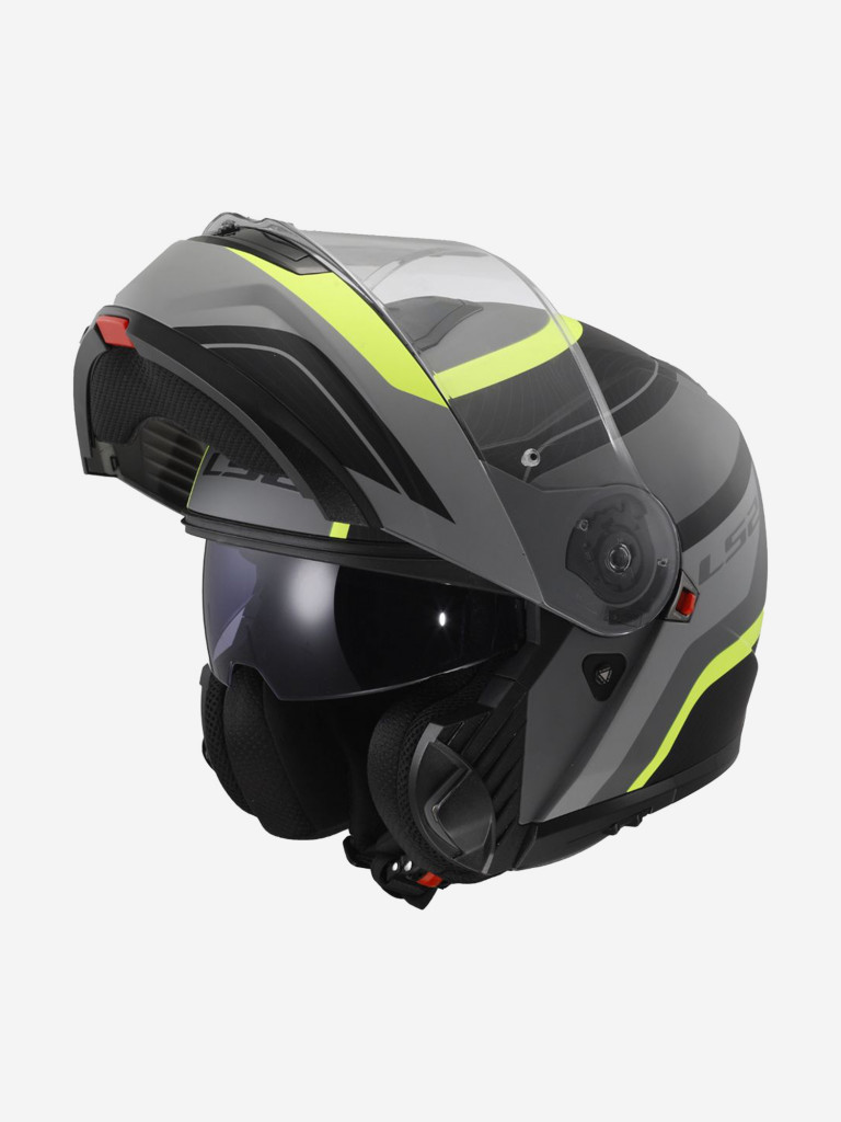 Мотошлем LS2 FF908 STROBE II MONZA (матовый черно-желтый, MATT BLACK H-V YELLOW)