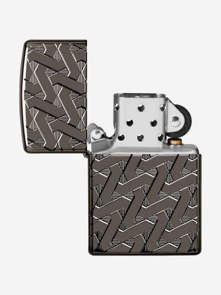 Зажигалка бензиновая ZIPPO 49173 Armor Geometric Weave