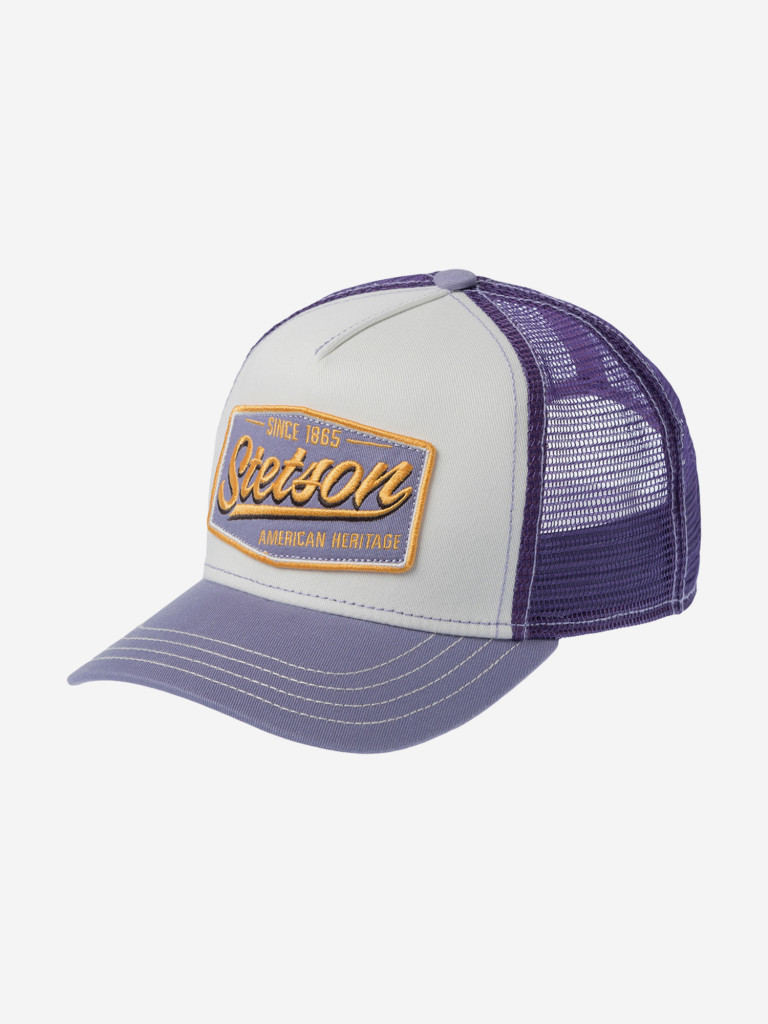 Бейсболка с сеточкой STETSON 7761122K TRUCKER CAP VINTAGE (фиолетовый)