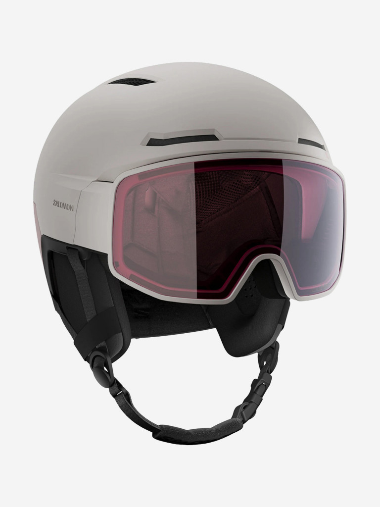 Горнолыжный шлем с визором Salomon Driver Pro Sigma Серо-Фиолетовый Cat. 2