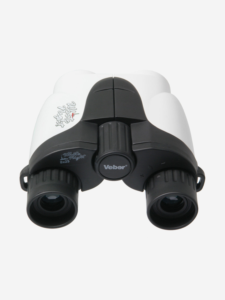 Бинокль Veber White Night 8x25 белый/черный