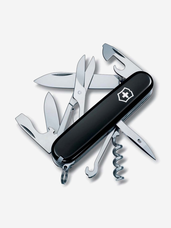 Нож складной Victorinox Climber, 91 мм, 14 функций черный цвет — купить за 5031 руб. со скидкой 23 %, отзывы в интернет-магазине Спортмастер