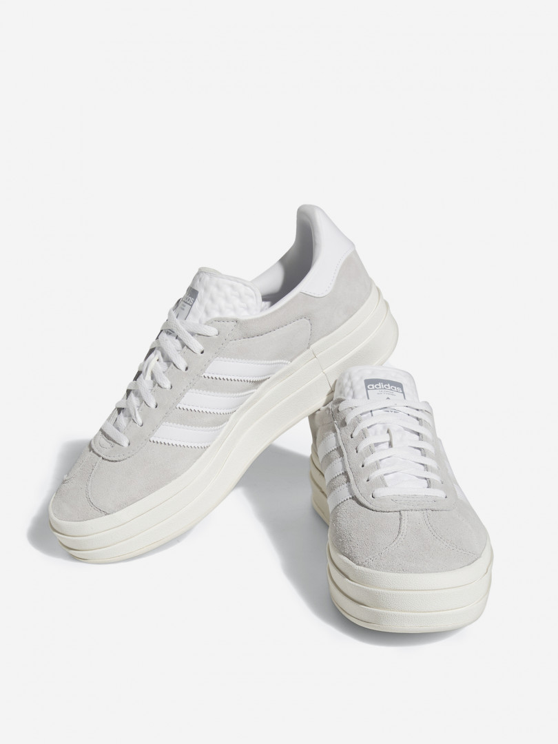 фото Кеды женские adidas gazelle bold, серый