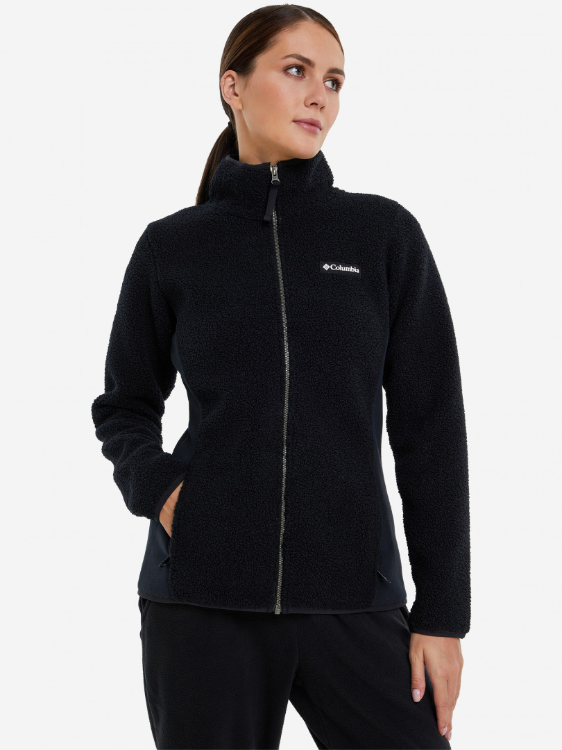 фото Джемпер флисовый женский columbia panorama full zip, черный