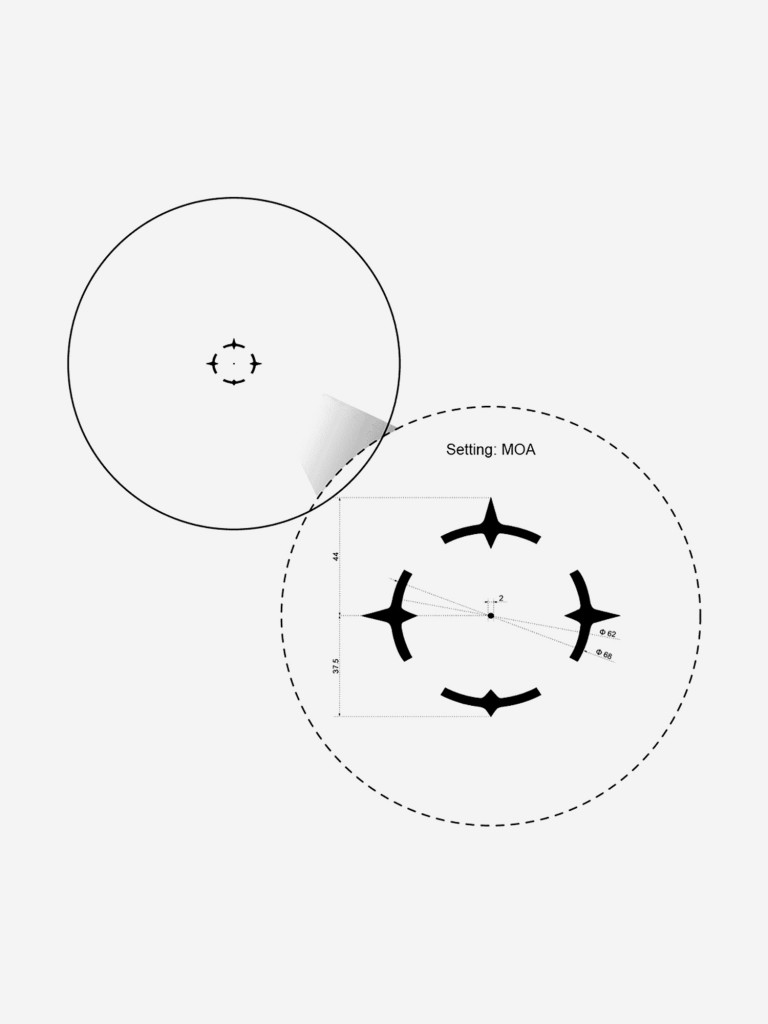 Прицел призматический Vector Optics Paragon 1x, с подсветкой