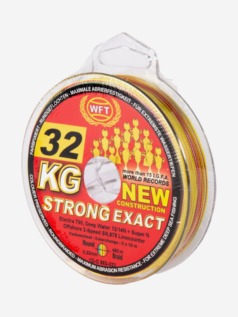 Шнур плетеный WFT KG STRONG EXACT ELECTRA 700 Multicolor 480/022 (1D-C-863-022)